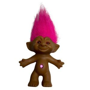 3/$15 or 5/$20 Vintage Troll doll with pink hair
